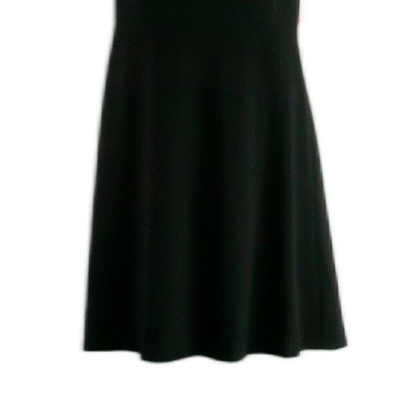 Kensie = Black Short Sleeve A-Line Dress - Size XS - Picture 7 of 8